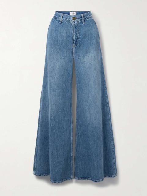 The Extra high-rise wide-leg jeans