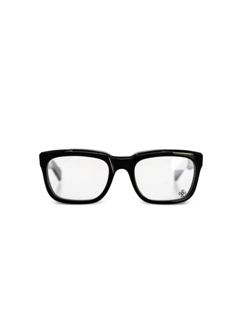 Chrome Hearts rectangle-frame glasses
