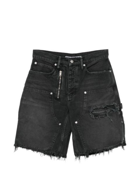 Alexander Wang Zip Mid-Rise Carpenter Shorts