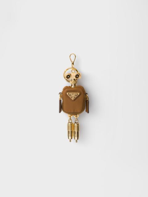 Prada Robot Re-Nylon keychain charm