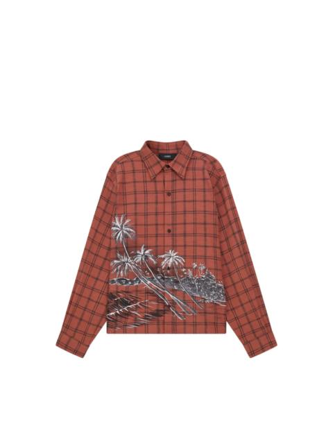 AMIRI PALMS FLANNEL SHIRT