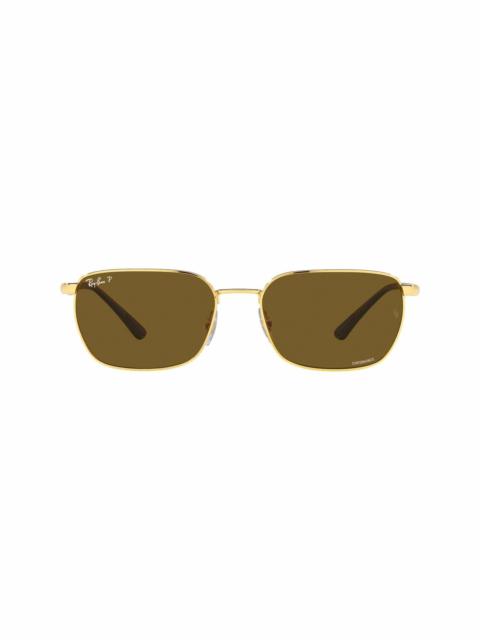 Ray-Ban Chromance rectangle-frame sunglasses