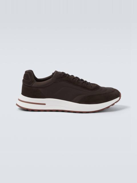 Loro Piana Week End Walk suede-trimmed sneakers