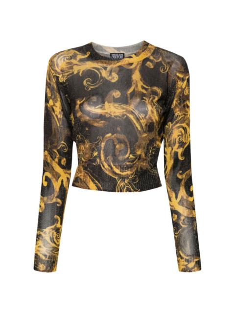 VERSACE JEANS COUTURE Watercolour Couture fine-knit top