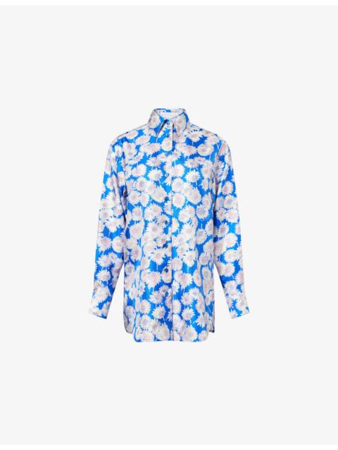 Stella McCartney Daisy Print PJ Silk Shirt