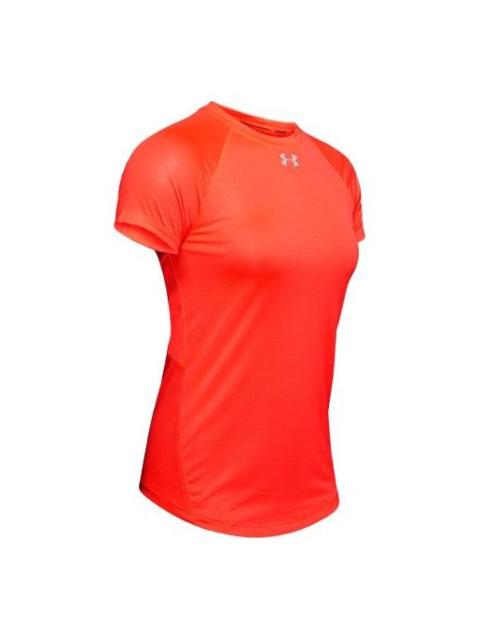 Under Armour (WMNS) Under Armour Qualifier HexDelta Round-neck Red 1326504-836