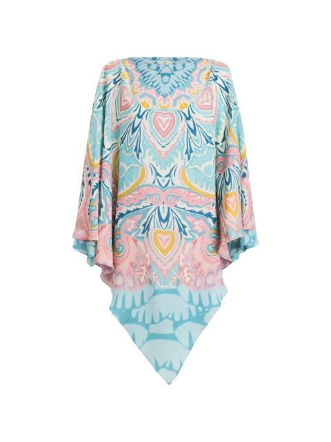 abstract-pattern print kaftan