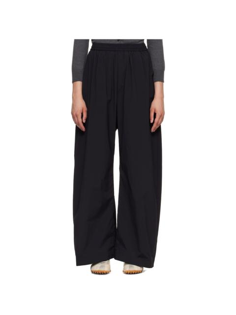 MM6 Maison Margiela Black Wide Leg Trousers