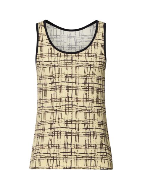 HANRO Arthur Arbesser X Hanro Tartan Cotton Tank Top