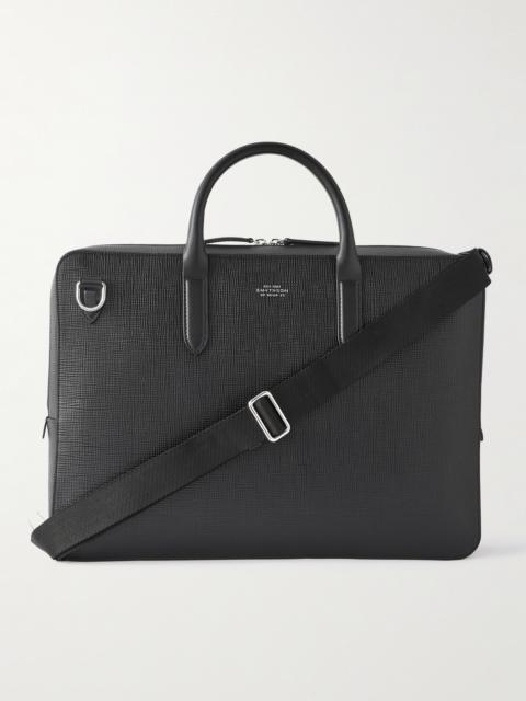 Smythson Panama Cross-Grain Leather Briefcase