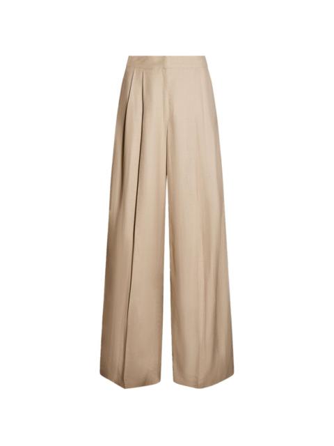 Yves Salomon pleated palazzo pants