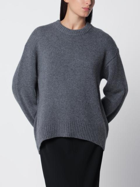 LISA YANG Noor crewneck sweater in graphite cashmere