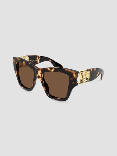 Valentino Women's V Logo Vg0052S V Combi 53MM Butterfly Sunglasses - Havana