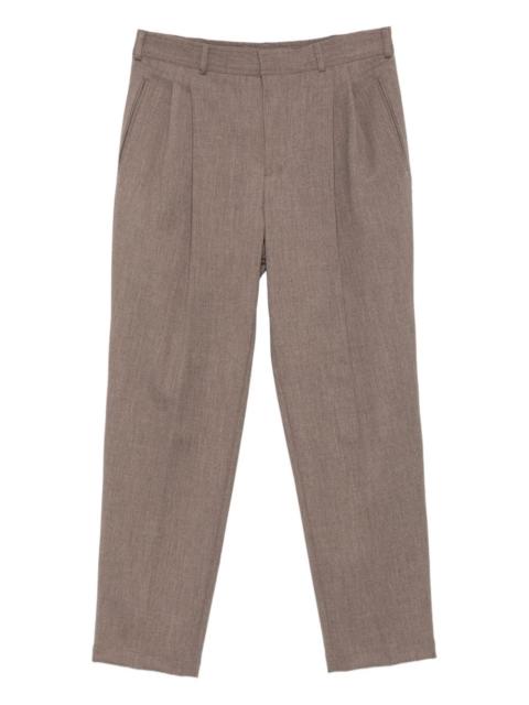EMPORIO ARMANI silk blend tailored trousers