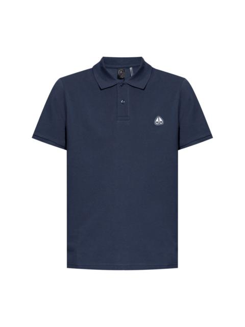 logo-appliqué polo shirt