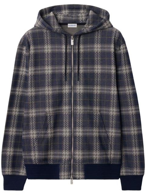 Burberry checked hoodie