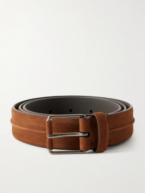 ZEGNA 3cm Nubuck Belt