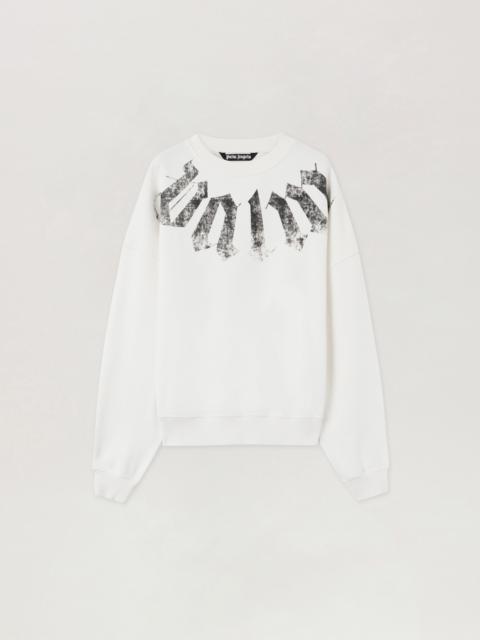 Palm Angels Big Neck Logo Loose Sweatshirt