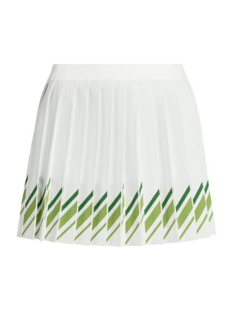 TANYA TAYLOR Women's Billie Pleared Tennis Miniskirt - Ivory