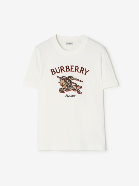 Burberry Knight Check Cotton T-shirt