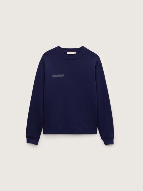 PANGAIA Mens Midweight Sweatshirt - Ocean Navy