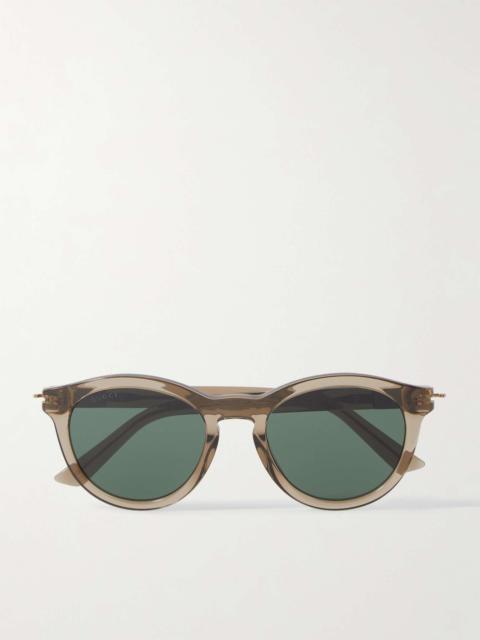 Round-Frame Recycled-Acetate Sunglasses