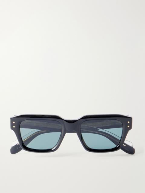 CUTLER AND GROSS Square-Frame Acetate Sunglasses Navy