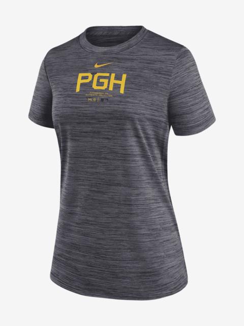 Pittsburgh Pirates Authentic Collection City Connect Practice Velocity Nike Women's Dri-FIT MLB T-Sh