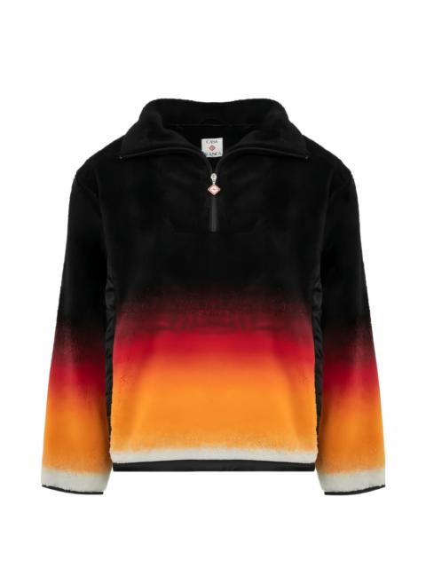 CASABLANCA ombre zip sweatshirt