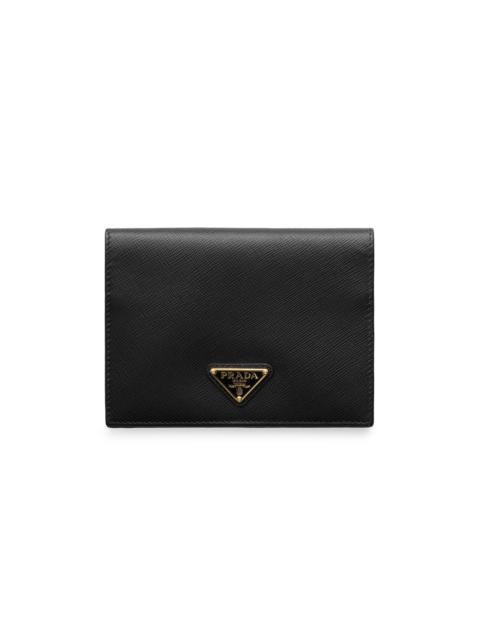 Prada Women's Saffiano Leather Passport Holder - Black