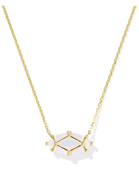 KENDRA SCOTT Lindy Rae Elisa Gold Short Pendant Necklace