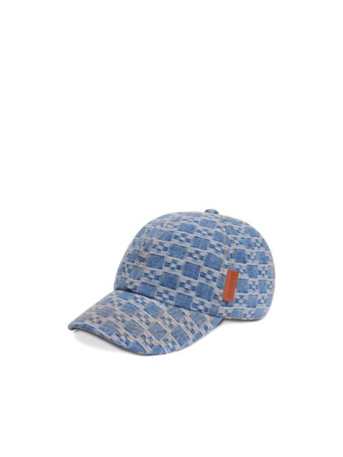 Sandro logo-patch patterned baseball cap