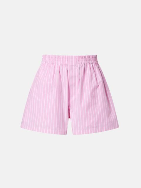 BALENCIAGA Striped cotton poplin boxers shorts