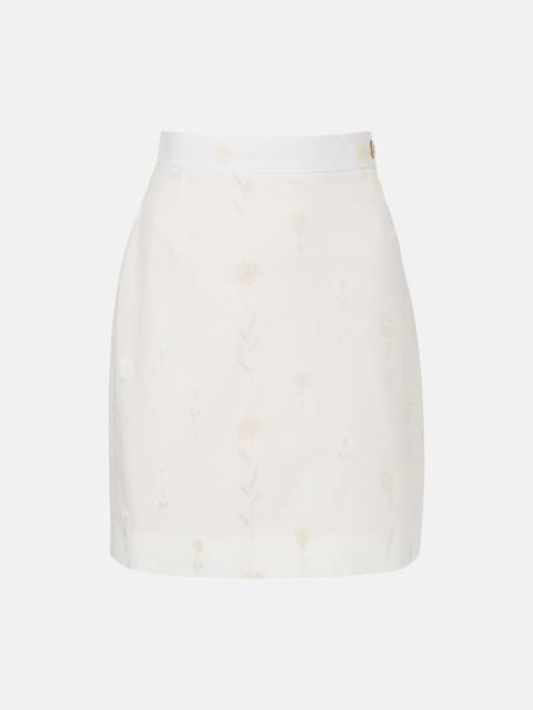 Vivienne Westwood Floral cotton-blend miniskirt