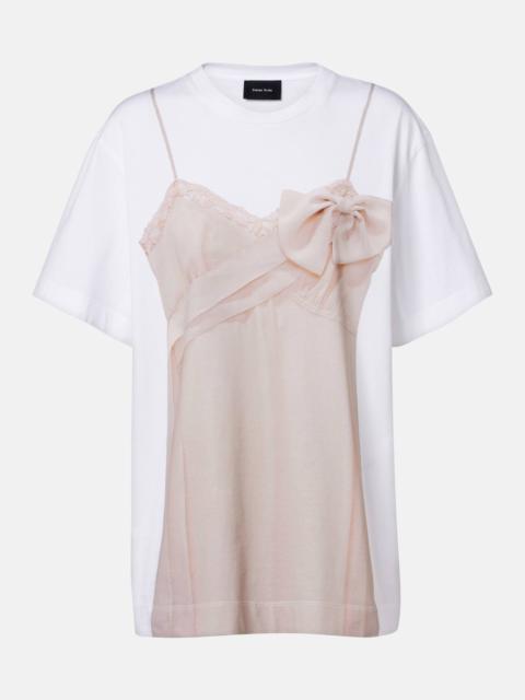 Simone Rocha Trompe l’œil cotton jersey T-shirt