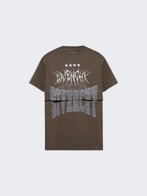 Givenchy Layered T-shirt Medium Brown