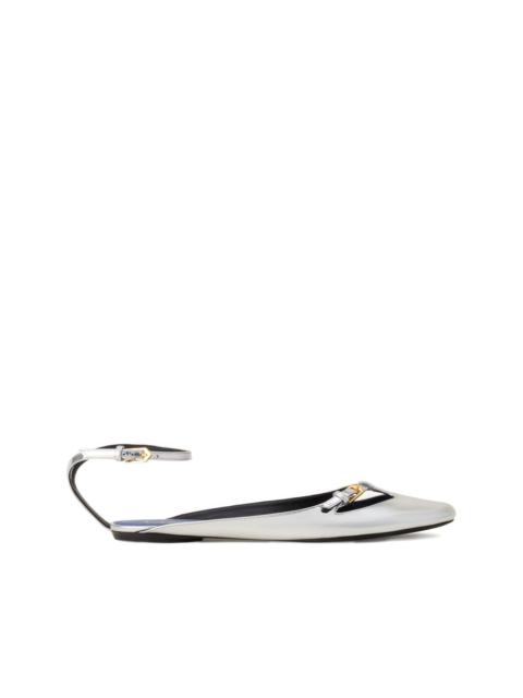 Lanvin buckle ankle-strap ballet flats