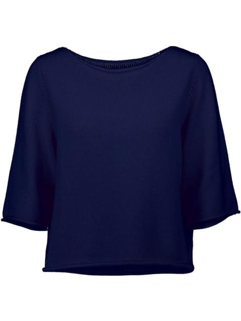 Allude slash-neck sweater
