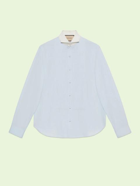 Cotton poplin boxy shirt