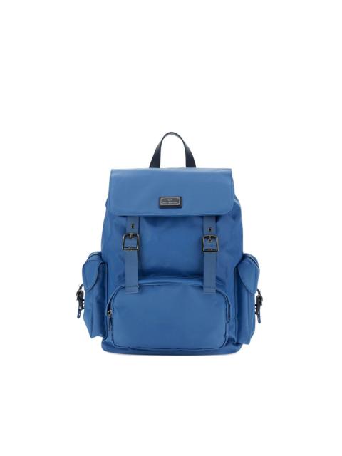 Paul & Shark Milano leather-trim backpack