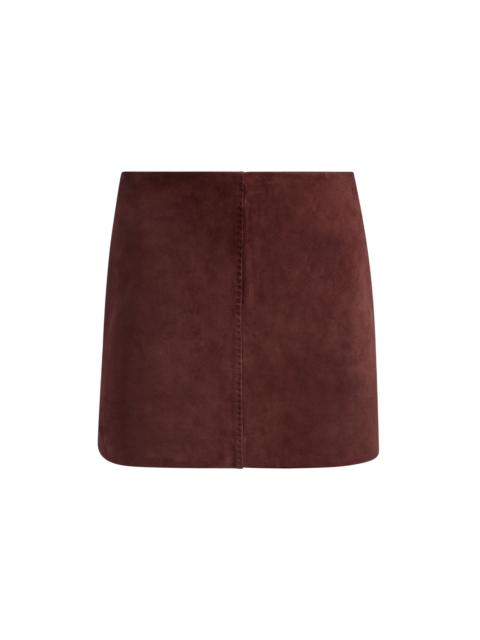 Alice + Olivia RILEY SUEDE MINI SKIRT