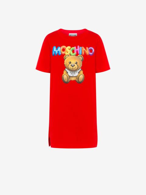 Moschino INFLATABLE TEDDY BEAR ORGANIC JERSEY DRESS