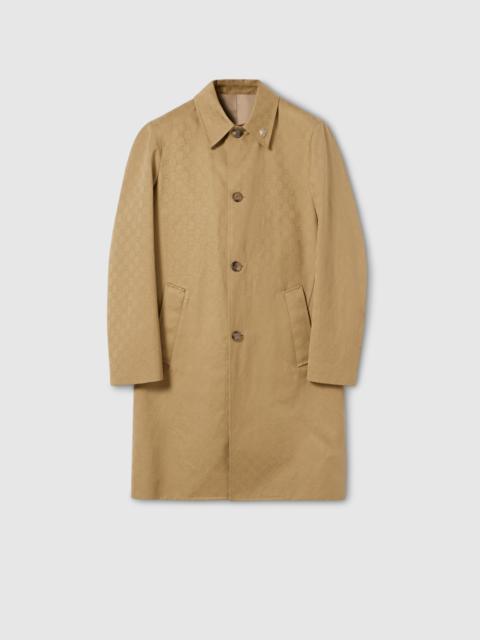 GUCCI GG cotton gabardine coat