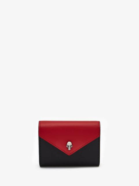 Alexander McQueen Skull Leather Playing Card Holder in Multicolor