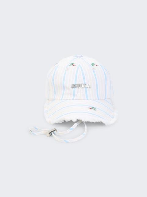 JACQUEMUS The Artichaut Baseball Cap Jacquard Classic Stripes