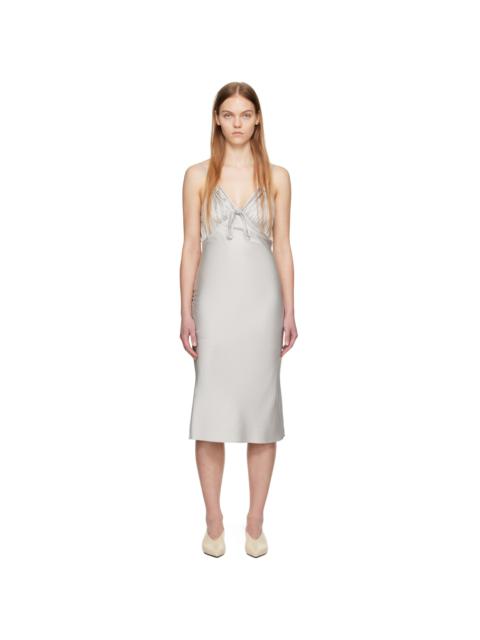 【関税込み】Kijun グレー Emma ミディアムドレス Kijun Gray Emma Midi Dress | REVERSIBLE