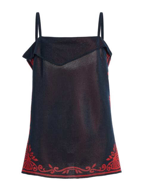 HIGH SPORT Jess Knit Top navy