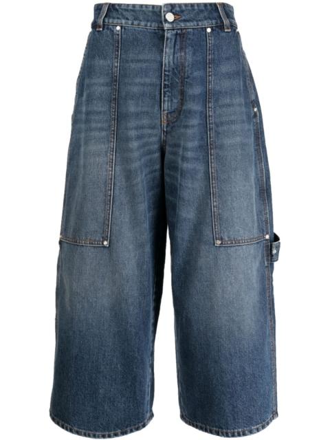 Stella McCartney cropped wide-leg jeans