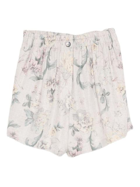 forte_forte floral-print shorts
