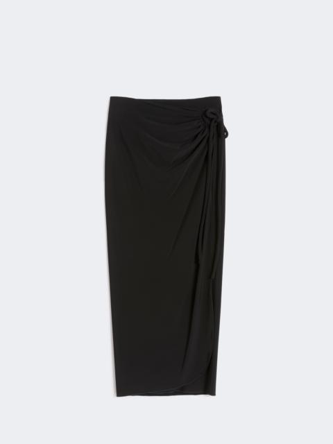 Max Mara Jersey wrap skirt - BLACK